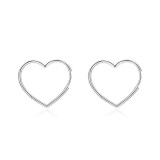 Cumpara ieftin Cercei argint 925, JW1797, model inima, placati cu rodiu