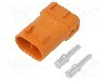 Conector alimentare DC, 0,6kV, 2 pini, seria LFB30, {{Dimensiune pin}}. AMASS - LFB30-M