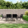 VidaXL Set mobilier de grădină cu perne, 7 piese, poliratan și oțel 3186980