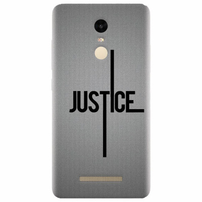 Husa silicon pentru Xiaomi Remdi Note 3, Amir Justice Minimalistic Nubheebuccus Text foto