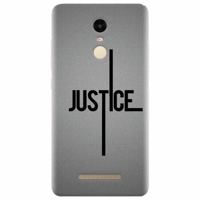 Husa silicon pentru Xiaomi Remdi Note 3, Amir Justice Minimalistic Nubheebuccus Text