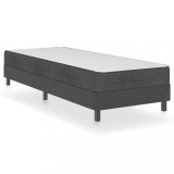 Cumpara ieftin Pat continental, gri inchis, 80x200 cm, material textil