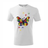 Tricou Personalizat Fluture Autism