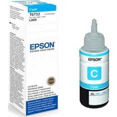 Cartus Cerneala Original Epson Cyan T6732 pentru L800 "C13T67324A"(RAPO)