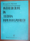 Introducere in teoria hipergrupurilor