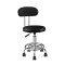 Set 2 scaune ergonomice fara manere, inaltime reglabila, baza cromata, polipropilena