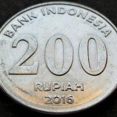 Moneda exotica 200 RUPII - INDONEZIA, anul 2016 * cod 966 = excelenta