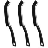 Set 3 perii de curatare colturi si margini, lungime peri 20 mm, negru