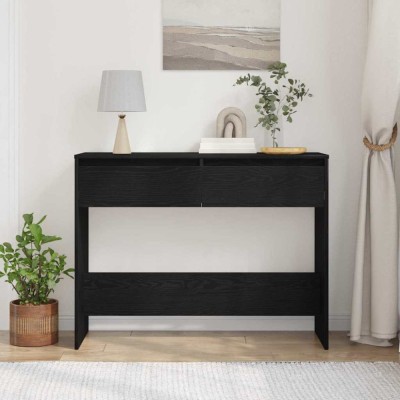 vidaXL Masă de consolă Stejar negru 100 x 35 x 76.5 cm Lemn compozit 862708 foto