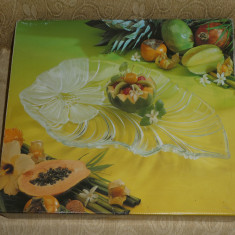 FRUCTIERA/PLATOU - CRISTAL - Art Nouveau - Germany - Mare - Vintage !