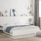 vidaXL Cadru de pat cu sertare, alb, 160x200 cm, lemn prelucrat 3207259