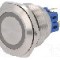 Intrerupator anti-vandalism, ON-ON, &Oslash;28mm, ONPOW - GQ28-11ZE/B/24V/S