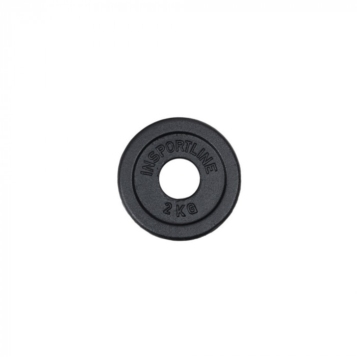 Disc Greutate fier inSPORTline Castblack OL 2kg/50mm,