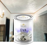 Vopsea decorativa de Lux, Eva Madreperla Alb Perlat 2 Litri cu Fulgi de Sticlă Luminosi - Toro Decor