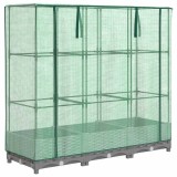 Cumpara ieftin Strat inaltat cu husa de sera, aspect ratan, 120x40x123 cm