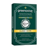 Benzi pentru albirea dinților GREENOVIVE Classic White, fără peroxid, 14 plicuri