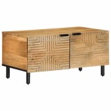 Masuta cafea maro 80x50x40 cm lemn masiv de mango