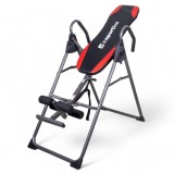 Masa Inversie inSPORTline Verge Rosu Negru Detensionare Spate Pliabila Otel 120kg 195cm