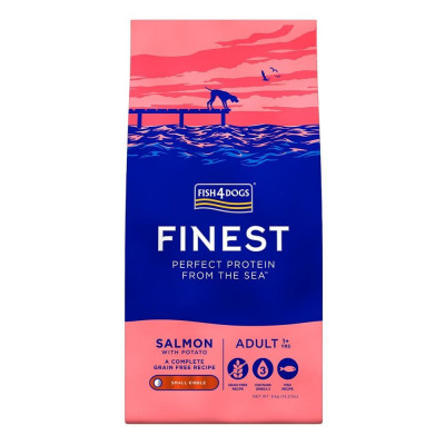 FISH4DOGS FINEST Salmon Adult Mini 1,5 kg foto