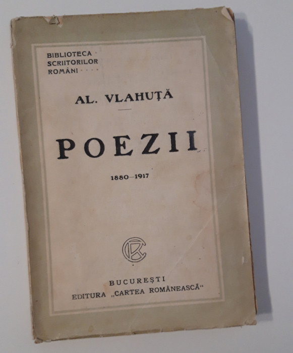 Carte veche Alexandru Vlahuta Poezii 1880 - 1917