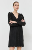 Cumpara ieftin Notes du Nord rochie Faiza culoarea negru, mini, drept