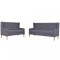 Gossi set de canapele, 2 piese, material textil, gri