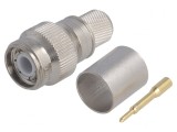 Mufă TNC Tată Drept 50&Omega; RG214 Crimpat PTFE Aurit
