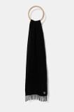 Paul Smith eșarfă de l&acirc;nă culoarea negru, uni, M1A-150K-PZEBRA