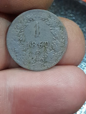 moneda 1 kreuzer 1860 litera e(5) foto