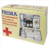 Rezerva trusa sanitara de prim ajutor fixa, PRIMA, Omologata MS, echipament complet