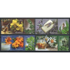 Romania 2015 - LP 2074 - Traieste sanatos - plante medicinale - serie + tab