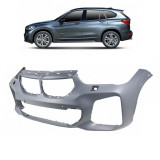 Bara fata BMW X1 (F48), 2019-, cu gauri pentru Senzori de parcare (PDC), cu locas pt spalator; grunduit, pt. Paket M, Rapid