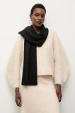 Answear.LAB esarfa de lana culoarea negru, neted
