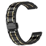 Cumpara ieftin Curea ceramica, compatibila cu Huawei Watch 3 Pro, Telescoape QR, 22mm, Black Gold, Very Dream