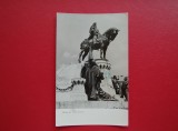 CARTE POSTALA - RPR - CLUJ - STATUIA LUI MATEI CORVIN