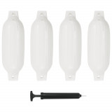 Baloane de acostare, 4 buc., alb, 41 x 11,5 cm, PVC GartenMobel Dekor, vidaXL