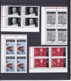 ROMANIA 2000 LP 1519 MILENIUM SECOLUL XX 1 BLOCURI DE 4 TIMBRE MNH, Nestampilat