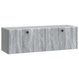 vidaXL Oglindă TV montată pe perete Sonoma gri 98 x 31 x 30 cm 899241