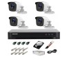 Kit Supraveghere Video 5MP Lite HIKVISION, 4 Camere Bullet 20m IR, DVR 4CH, HDD 1TB, Vizualizare Online