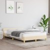 VidaXL Cadru de pat fără saltea, crem, 120x200 cm, textil 347404