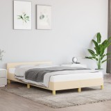 VidaXL Cadru de pat fără saltea, crem, 120x200 cm, textil 347404