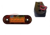 Lampa Pozitie Galbena 4 LED Bullbar 12-36V, 84x27mm, Etansa, Rezistenta Socuri, Auto, Universal