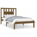 Cumpara ieftin Cadru de pat, maro miere, 100x200 cm, lemn masiv de pin