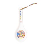 Suport pentru lingura de gatit, suvenir, model Romania, 24x8.5cm / EXT 10782