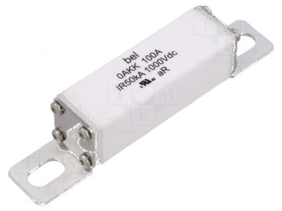 Siguranţă ceramică 100A 1kVDC - ardere rapidă foto