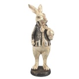 Cumpara ieftin Figurina Iepuras Paste polirasina bej aurie 8x9x25 cm
