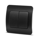 Comutator 10A negru mat Jazz - ELBI