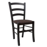 Scaun Paesana - cadru wenge - stofa S04 - maro deschis