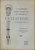 HST C1023 A karansebesi allami polgari iskola ertesitoje 1908-1909 anuar școlar