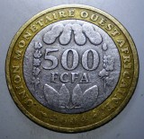 1.554 AFRICA DE VEST FCFA 500 FRANCS FRANCI 2004 BIMETAL